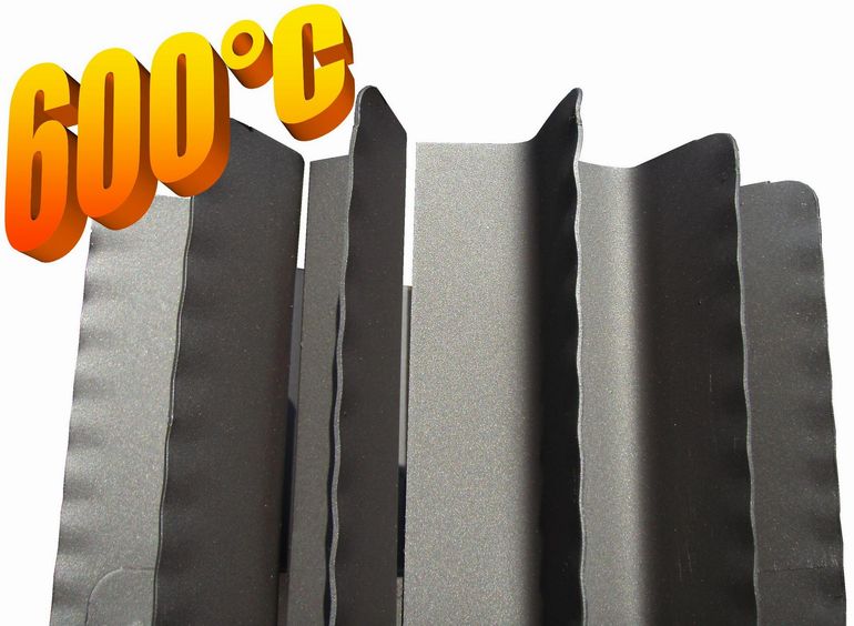 Radiator - wymiennik cieplny 200/370mm szary